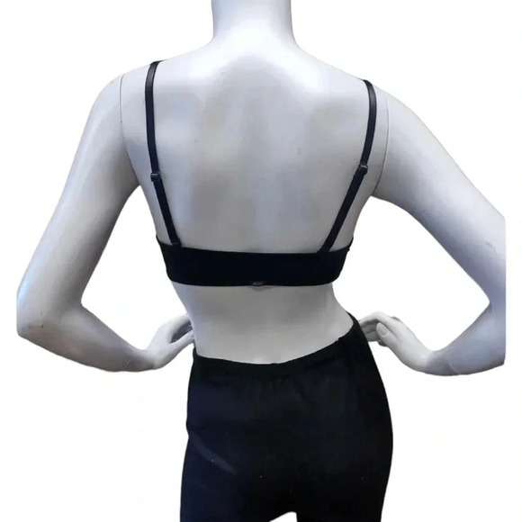 Victoria Secret PINK Black Padded Front  Closure Bra Size 36A - Picture 2 of 7